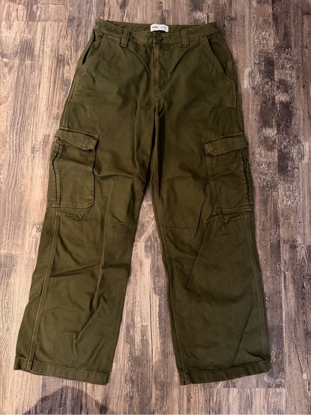 Aritzia Olive Green Cargo Jumpsuit-Style Pants